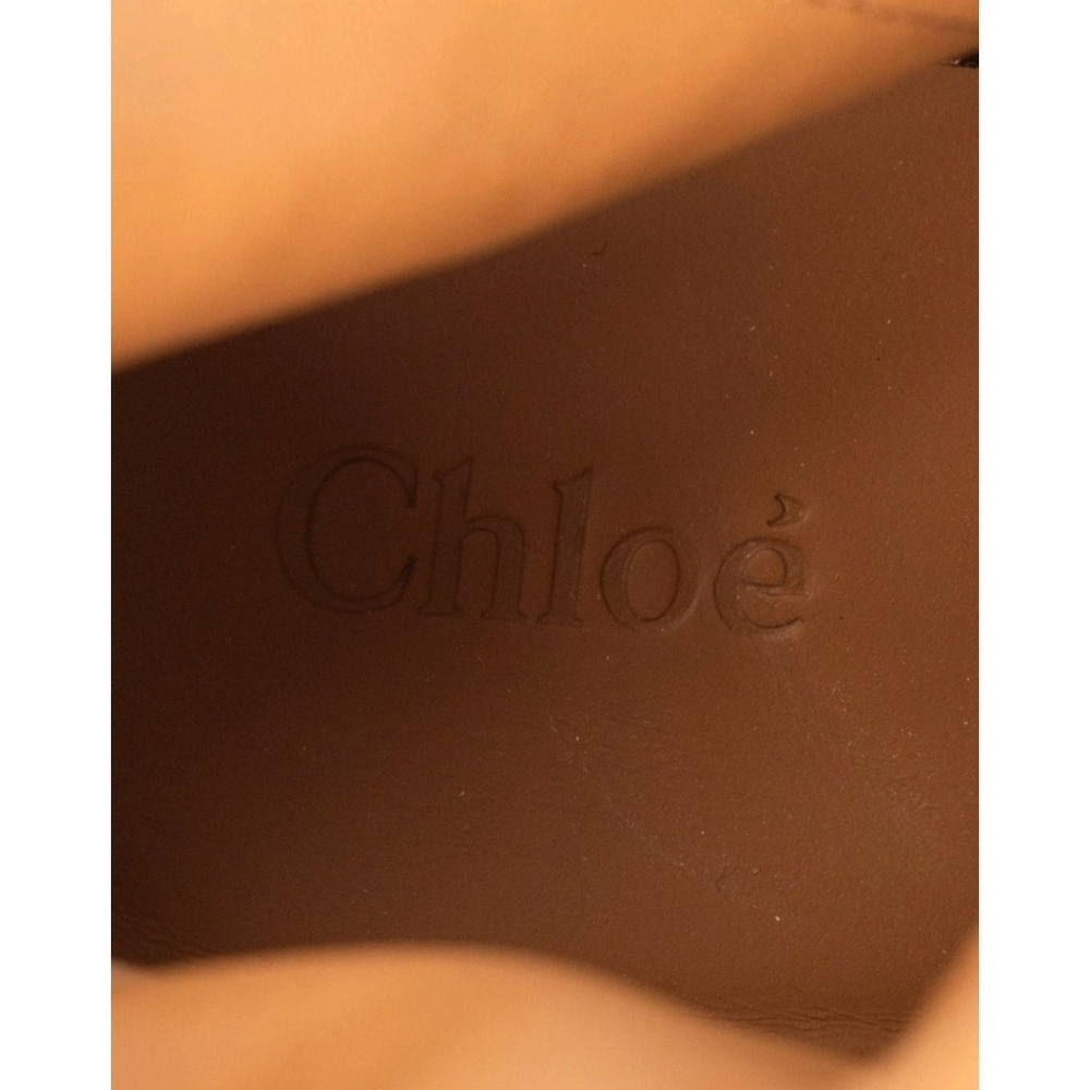 Chloe Rylee Brocade & Leather Black and Brown Lace Up Boots with Gold Embroidery - Picture 8 of 8
